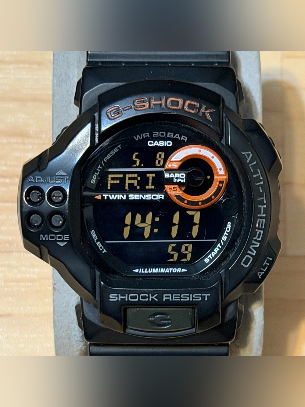 Casio G-Shock GDF-100-1B Altimeter Barometer Thermometer Digital Watch GDF 100